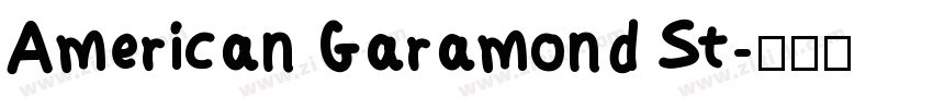 American Garamond St字体转换